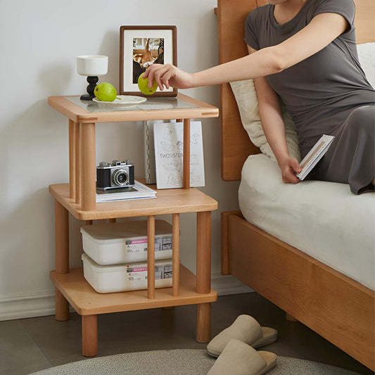 Stylish 3-Tier Bedroom Nightstand - Savor Cozy