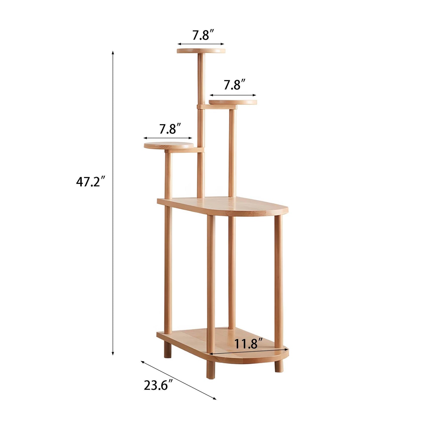 5-Tier Side Table Shelf - Savor Cozy