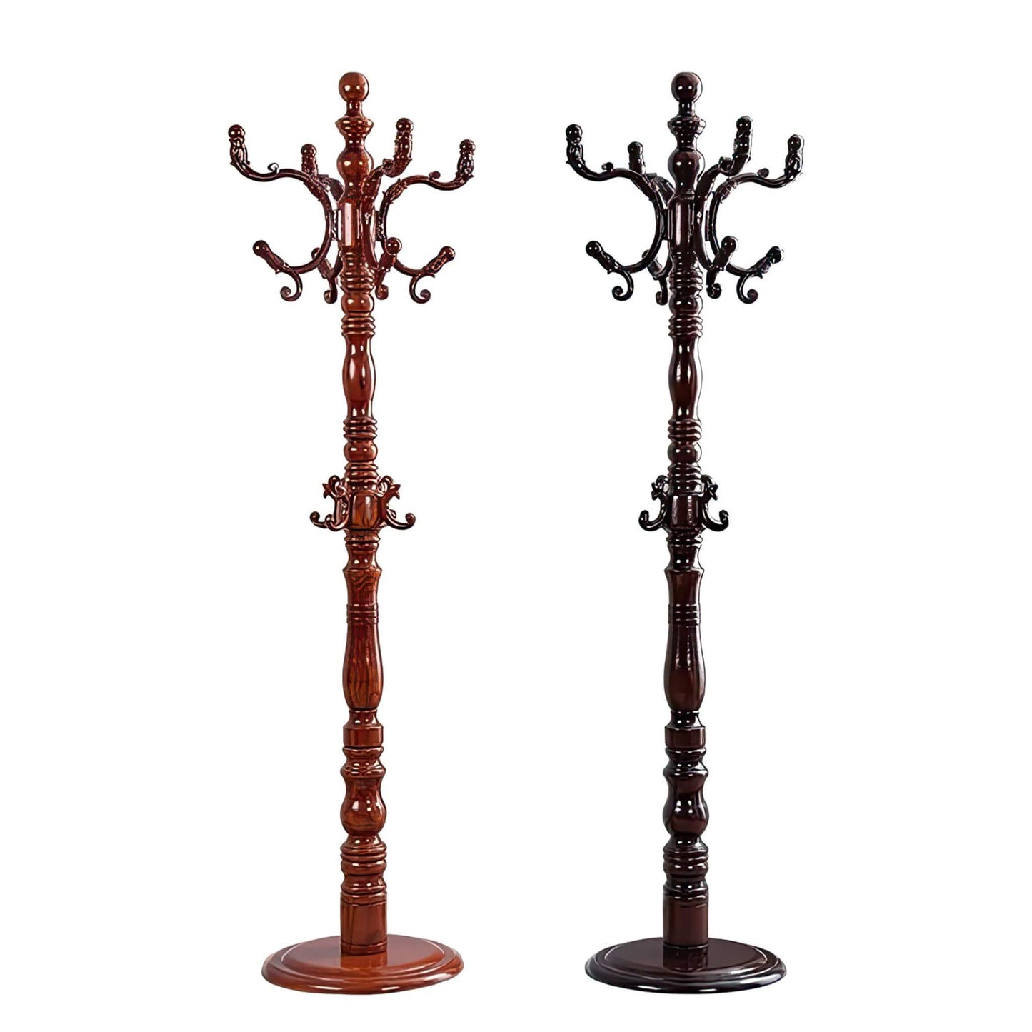 Coat Rack FreeStanding with 12 Hooks - Savor Cozy