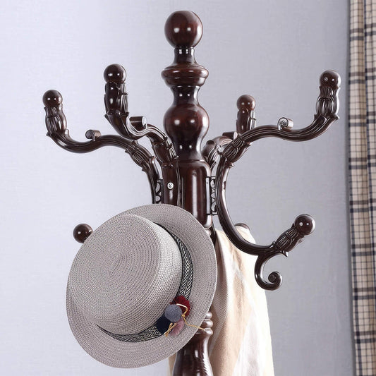 Coat Rack FreeStanding with 12 Hooks - Savor Cozy