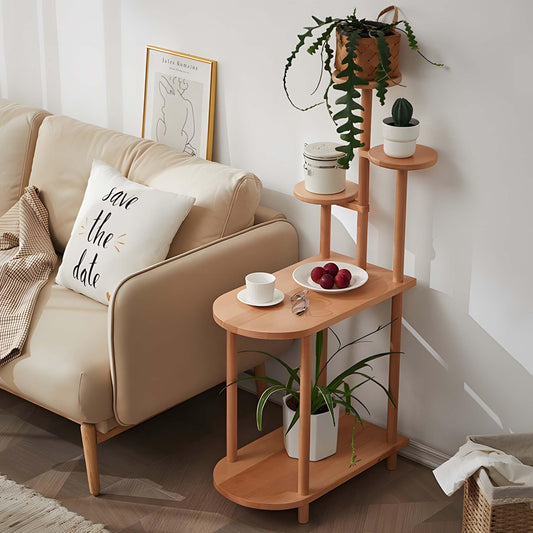 5-Tier Side Table Beside the Sofa