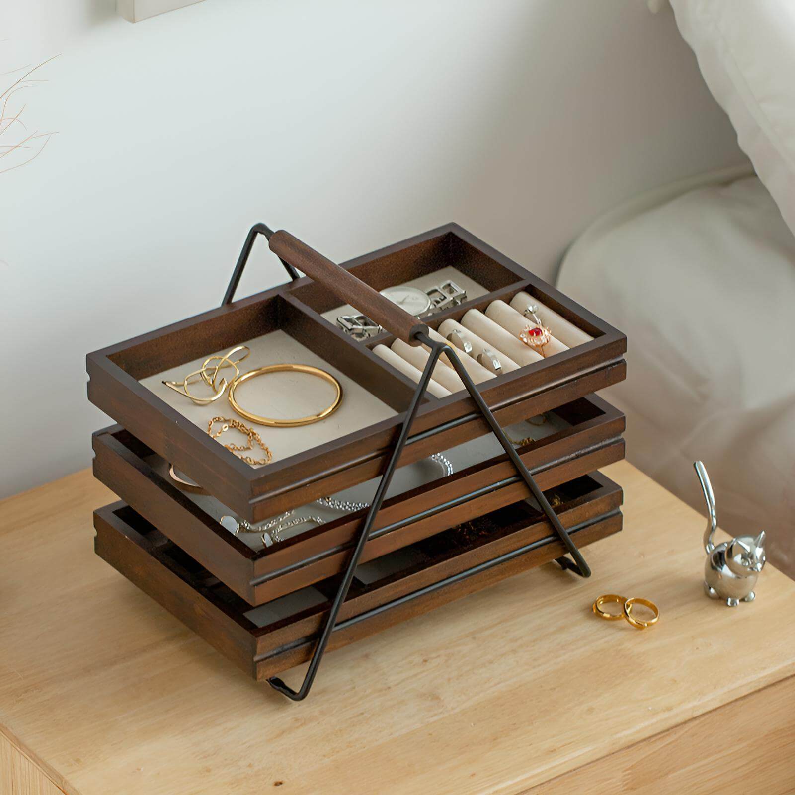 solid wood jewelry box