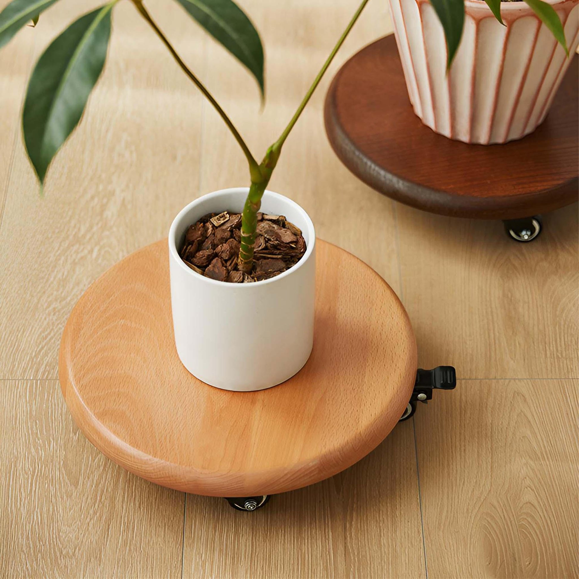 plant pot trays with wheels Premium Heavy Duty Planter Caddy with Wheels