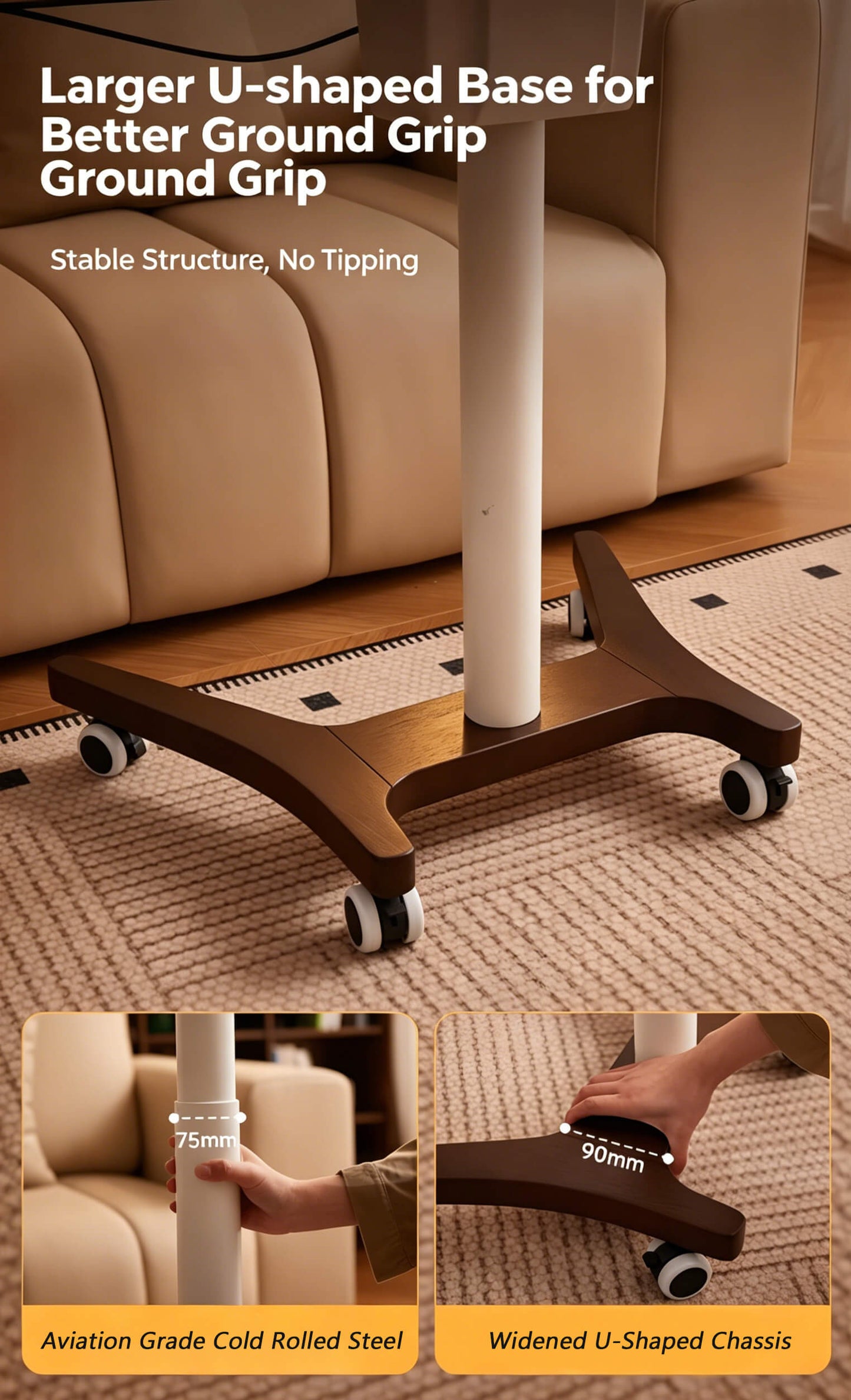 Premium Hydraulic Lift Solid Wood Desk