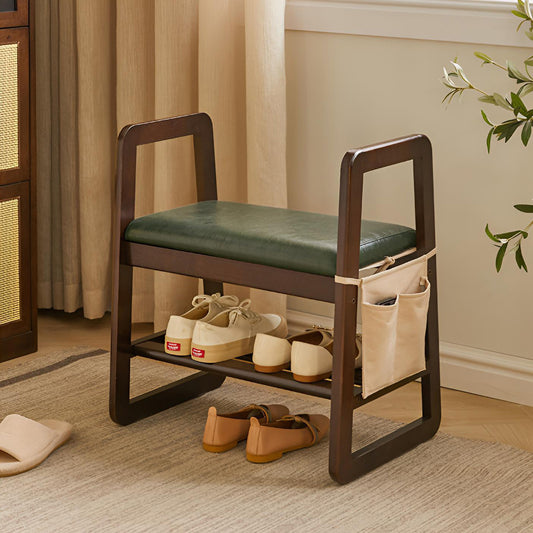 RusticSolid-Wood-Entryway-Bench