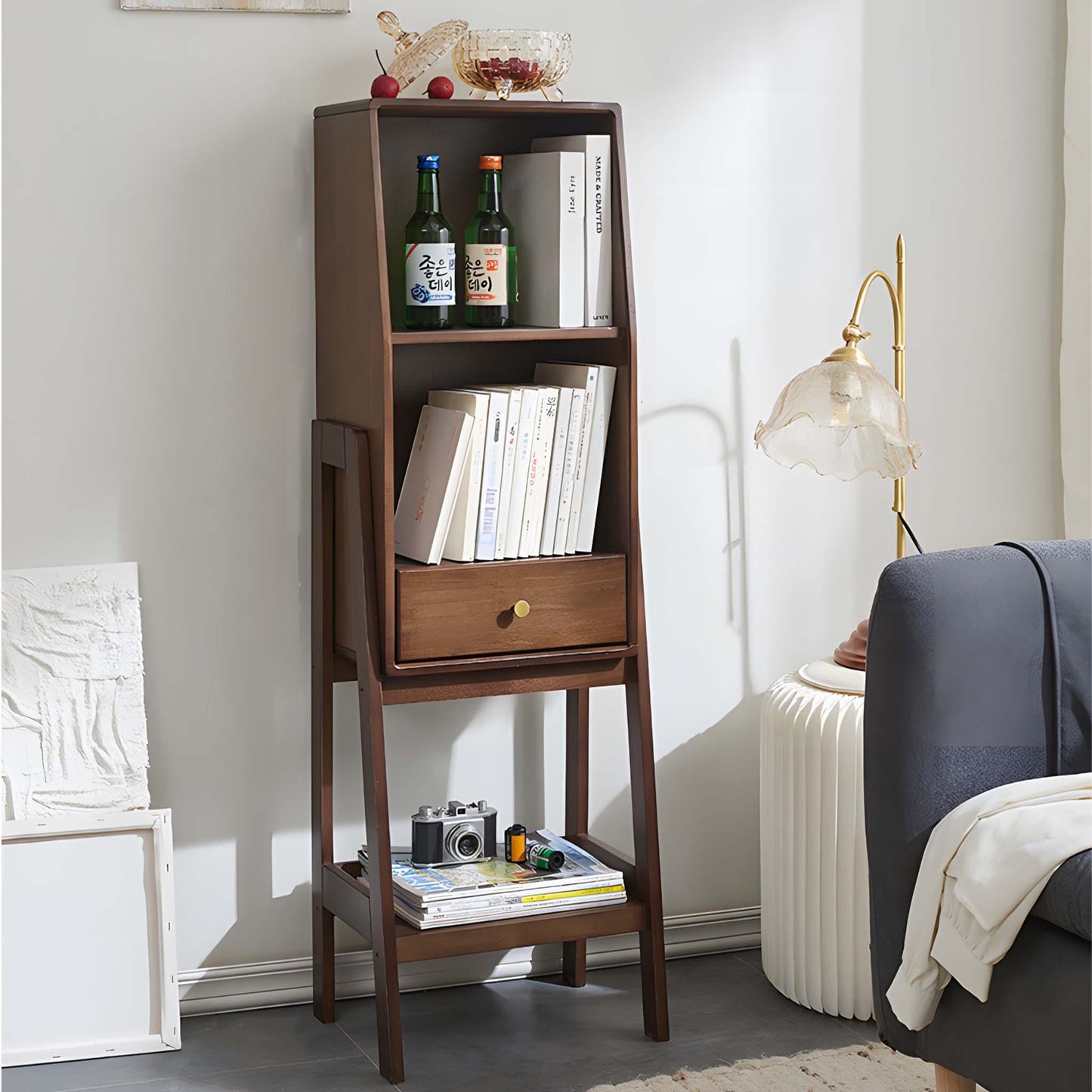 End Table Modern Sofa Table - Real Wood Elegance