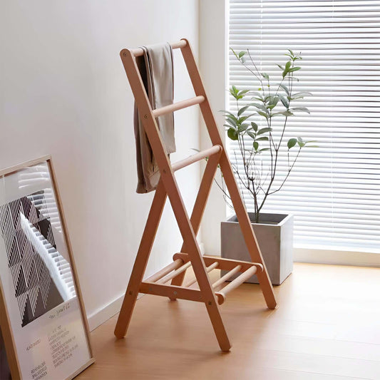 Bedroom Hanging Rack with Shelves