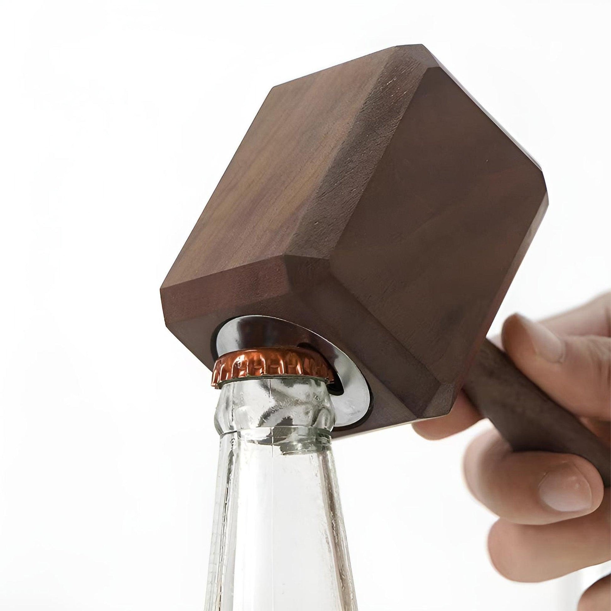 Magnetic Bottle Opener - Stylish Wood Design