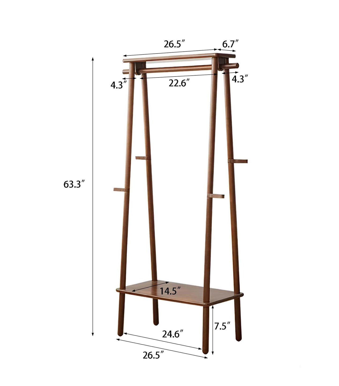 Stylish Clothing Display Rack - Fits Bedroom or Hall Space