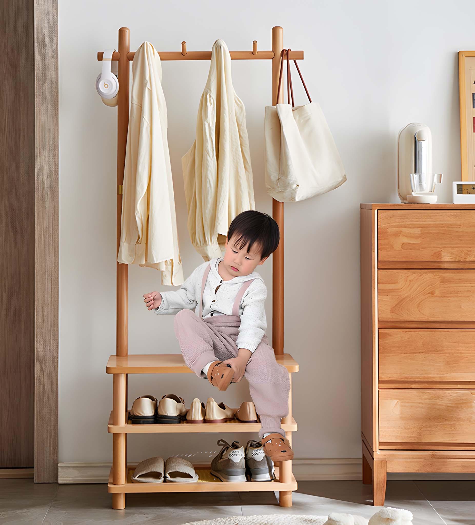 Coat Rack with Shoe Bench - Savor Cozy