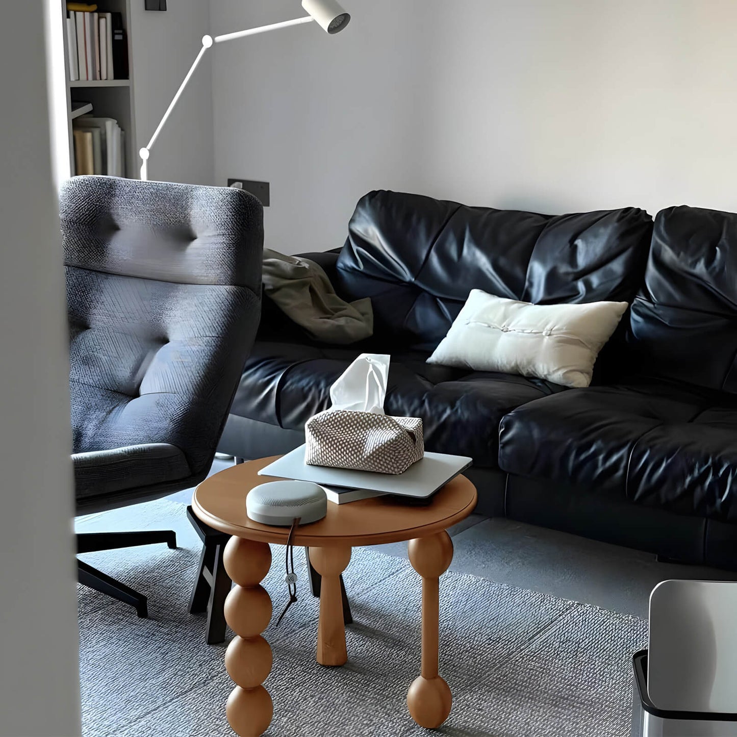 modern minimalist end table for sofa