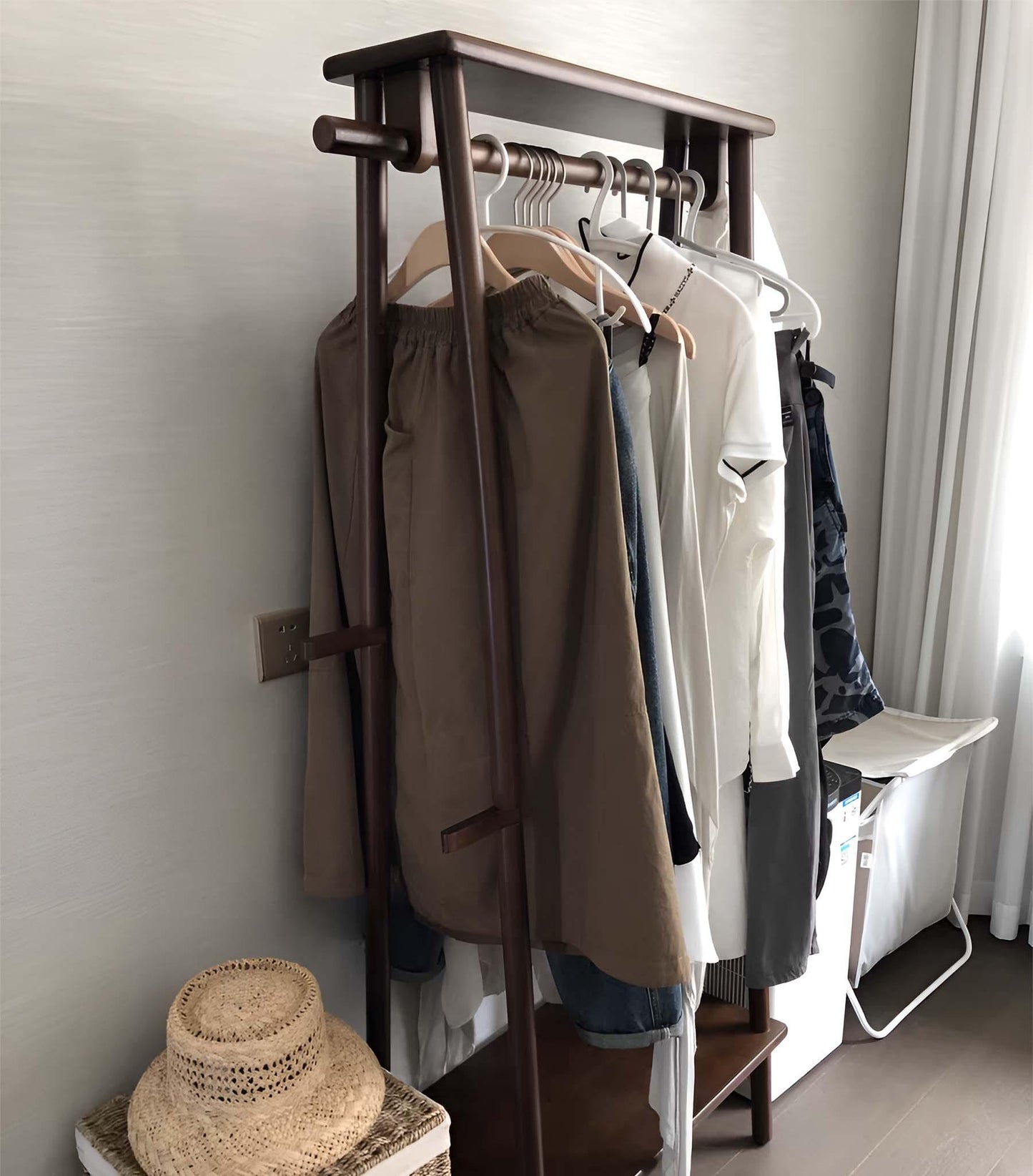 Wooden Garment Rack - Closet Must-Have for Any Room