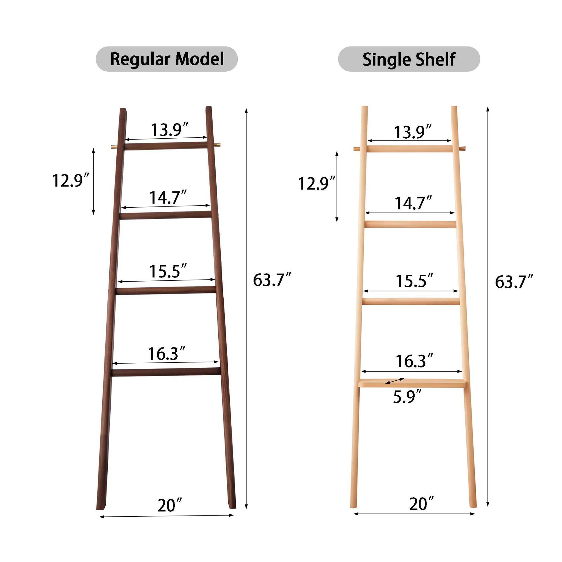 Wall Leaning Wooden Rack for Bathroom, Bedroom - Savor Cozy