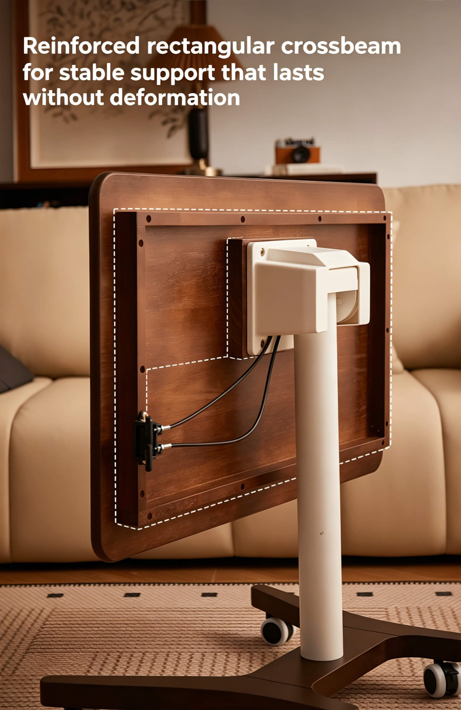 small space study desk with wheels