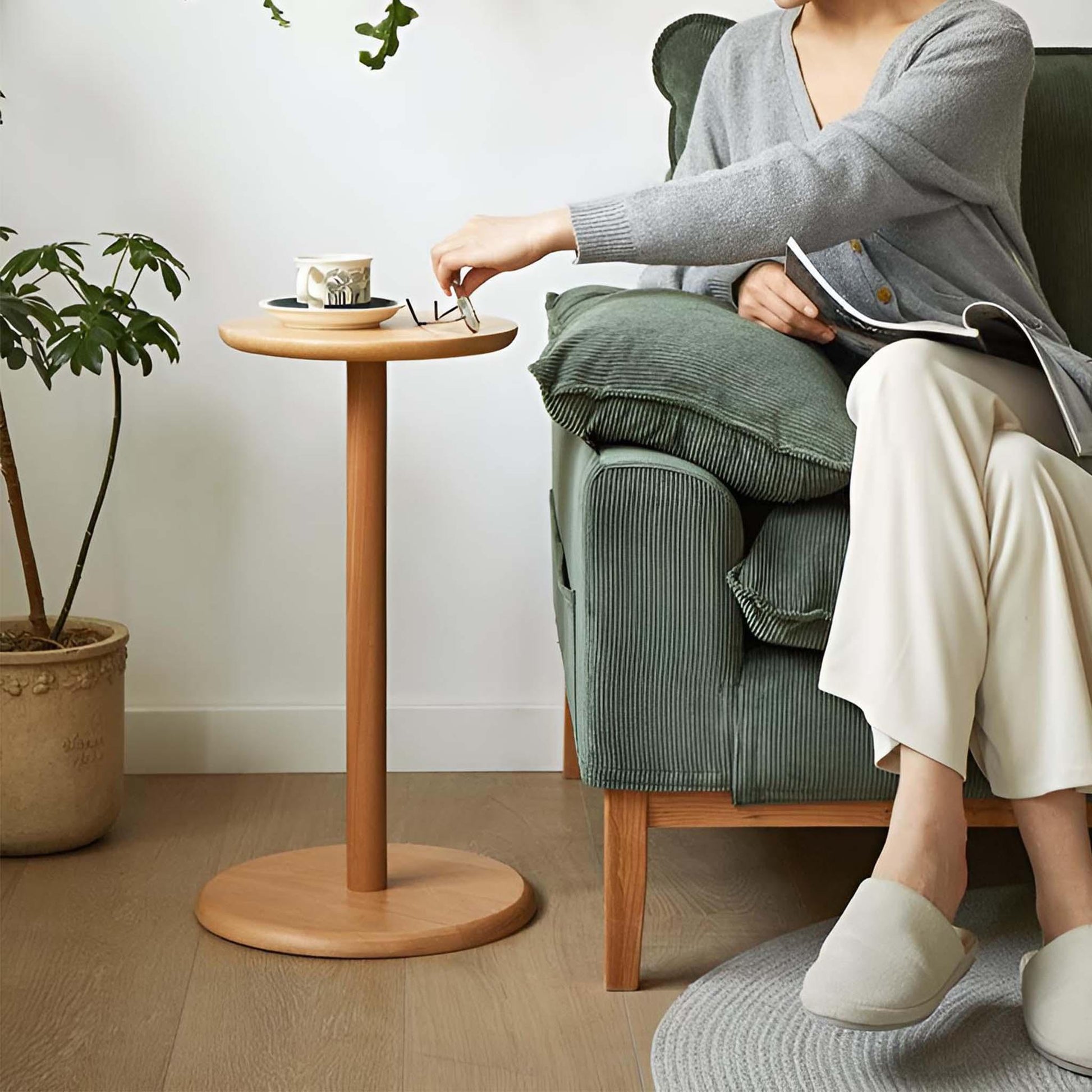 Home Side Table with Boosting Feature - A Blend of Practicality and Style