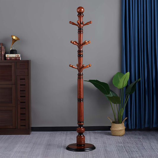 Free Standing Hall Coat Tree with 12 Hooks - Savor Cozy