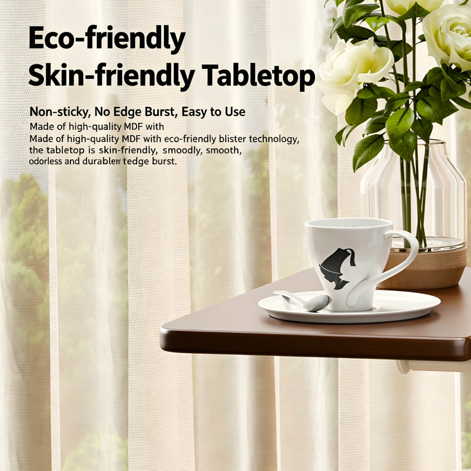 solid wood bedside tray tables