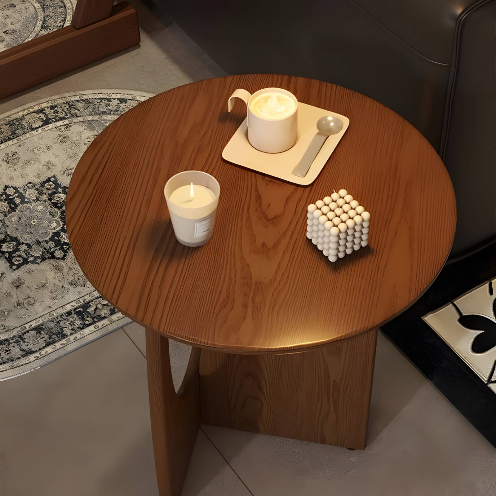 solid wood shabby chic modern end table