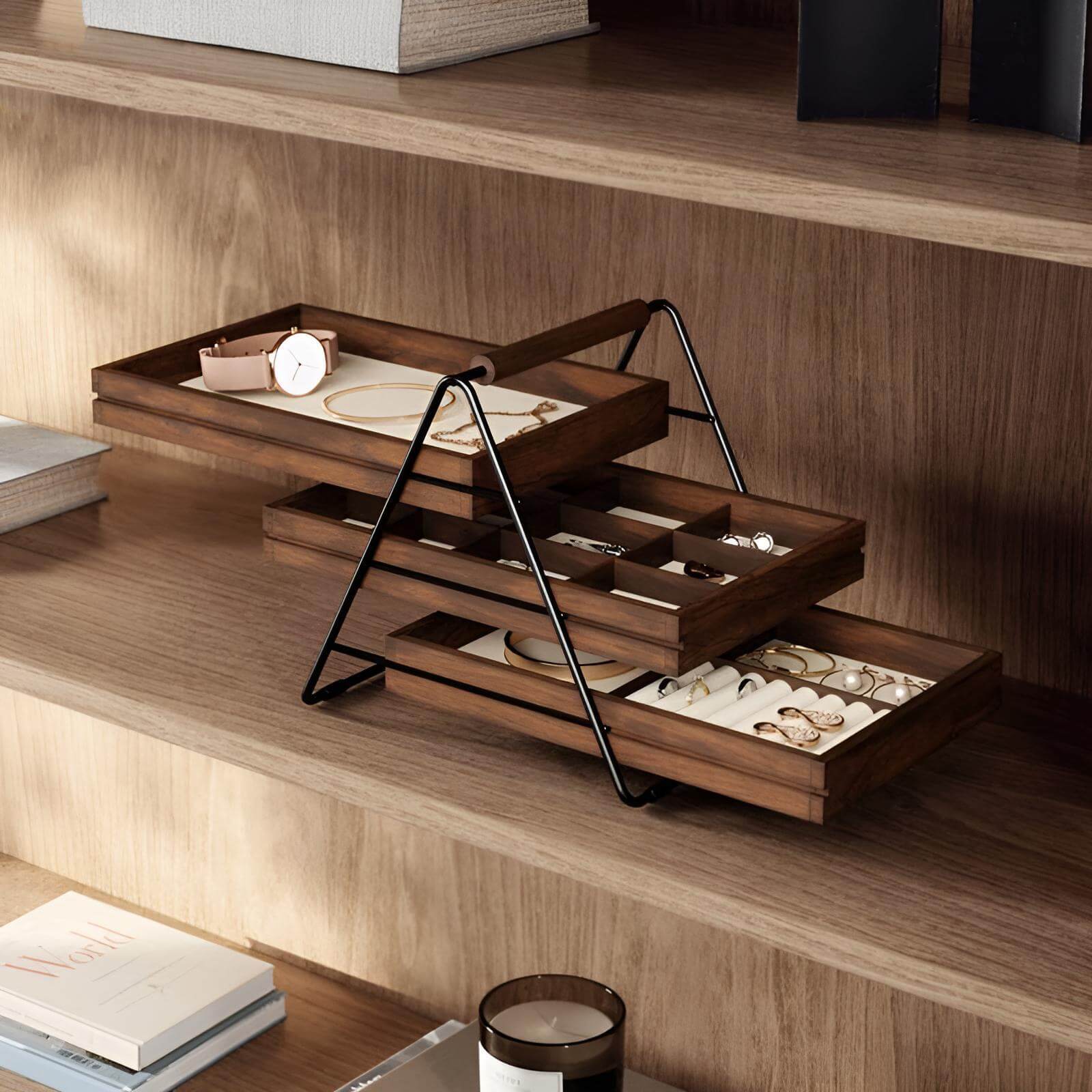 solid wood jewelry box