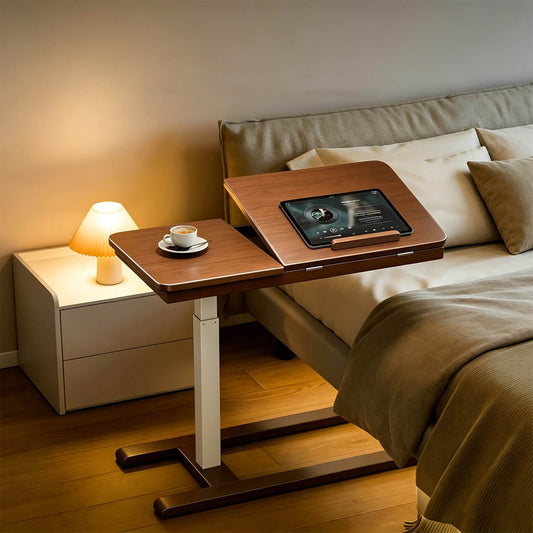 wood adjustable laptop table