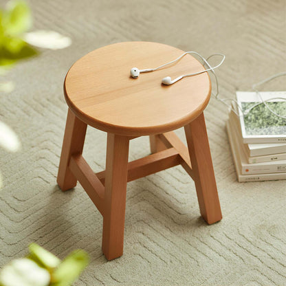 Candle Holder Stool in Solid Wood