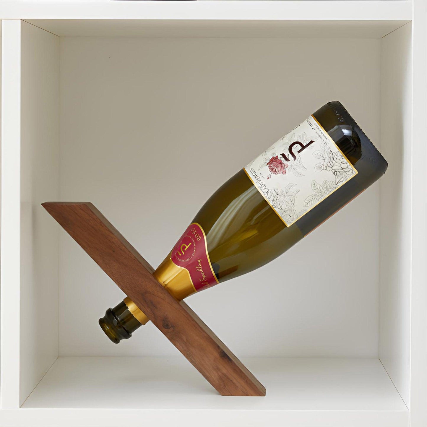 Solid Wood Wine Display - Innovative Pivot Design